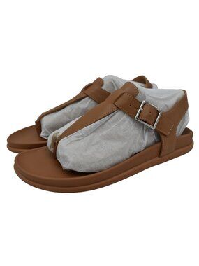 Blondo Womens Size 8 Niomi Ankle Strap Tan Brown Leather Sandals Shoes